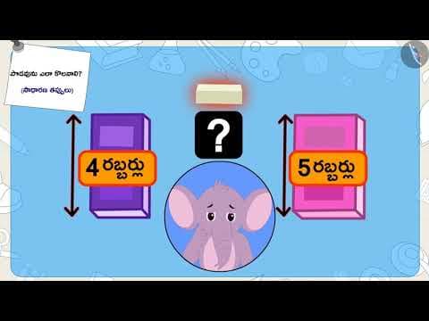పొడవుని కొలవడం (అప్రమాణ కొలతలు)|Part 3/3|Measurement of length (non-standard units)|Telugu