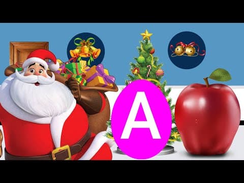 Learn abc for toddlers - learn abc for preschool - santa claus with alphabets - kids learning