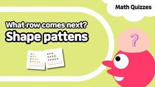 Patterns| Find the next row in a growing pattern | Kindergarten preschool math quiz