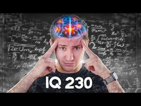 COMPLETING THE IQ TEST - I was training my brain during 10 years for that