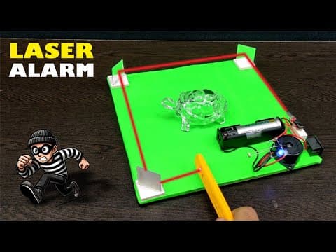 Laser Security System|| Laser Security Alarm  || Inspire Award Project|| Science Project #laser
