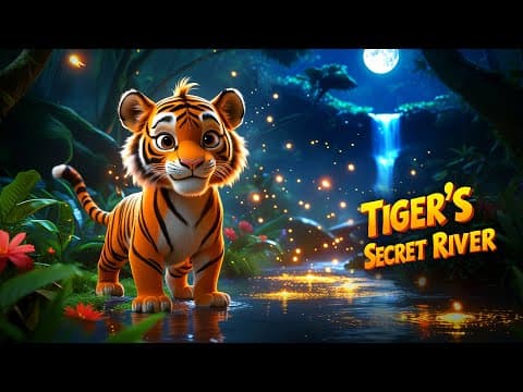 Tiger’s Secret River 🐅✨ | English Moral Stories | Bedtime Stories #kidsstories