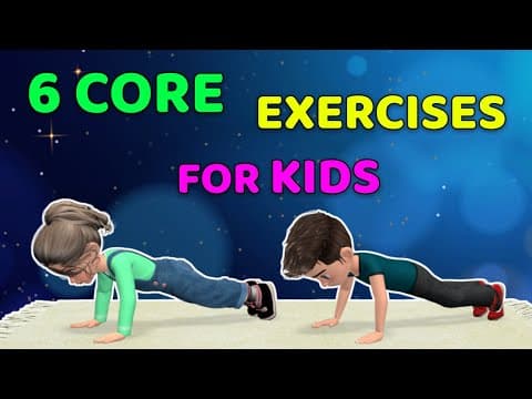 BELLY AND BACK - 6 Fun Core Exercises For Kids
