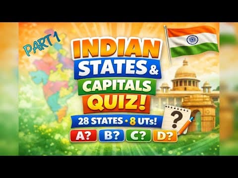 Indian States and their Capitals I Can You Answer India Capitals? 🔥 | States & UTs Quiz IGK