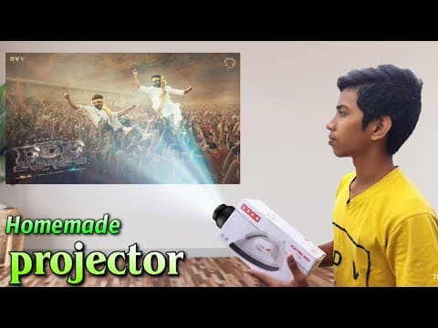 How to make projector - diy projecto - telugu experiments - homemade projector