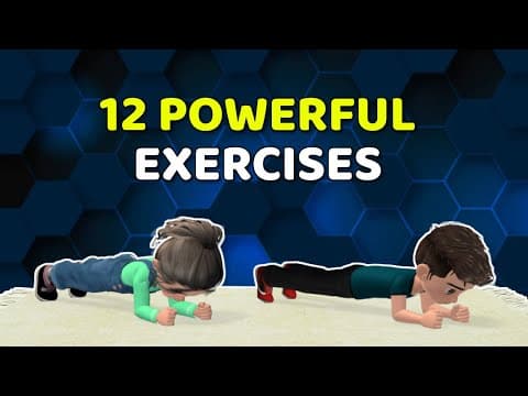 12 POWERFUL EXERCISES TO PREVENT WEIGHT GAIN: FULL BODY KIDS WORKOUT