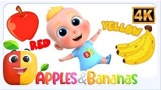 Color song for kids and more fun learning videos By Apples & Bananas