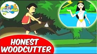 Honest Woodcutter | Indian Grandma Stories for Children | Popular Animated Bedtime Stories For Kids