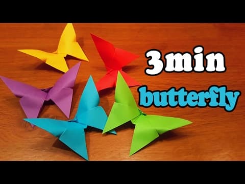 Make a ‘3 minute origami butterfly’