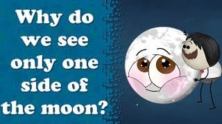 Why do we see only one side of the moon  aumsum kids science education Children