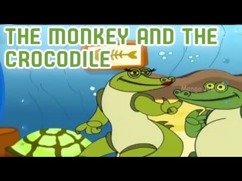 The Monkey and the Crocodile | Animated Grandma Stories | Small Stories for Kids in English