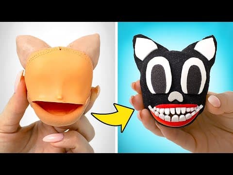 Cartoon cat in real life