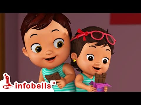 నా అల్లరి తమ్ముడిని చూడు-Brother Sister Song | Telugu Rhymes for Children | Infobells #telugurhymes