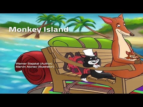 A popular fairytale with Oliver and Jumpy, story 4, Monkey Island