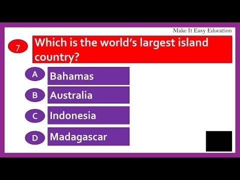 WORLD GEOGRAPHY QUIZ || TEST 8 || GENERAL KNOWLEDGE QUIZ || TEST YOUR KNOWLEDGE