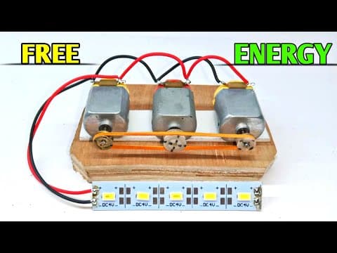 How to make self running generator with dc motor