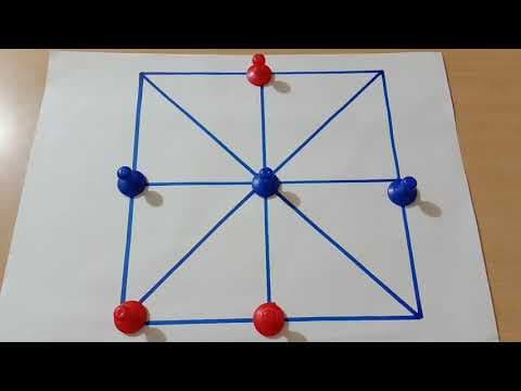 3 men's Morris game ||I Simple children game