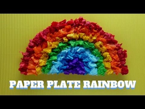 How to Make a Paper Plate Rainbow - Paper Plate Craft