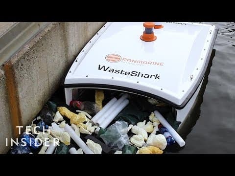 Drone Swims Through Water To Collect Trash - YouTube