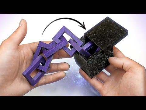 Try to hide a chain in the box - 3D printed impossible puzzle