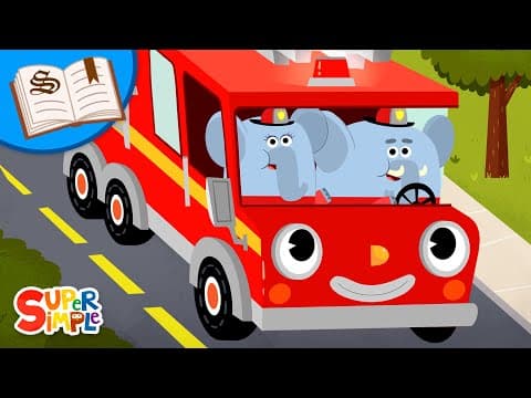 Here Comes The Fire Truck Storybook 🚒 | Read along with us! | Super Simple & Scholastic Books