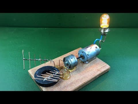Wireless signals electricity generator , free energy device new project at home
