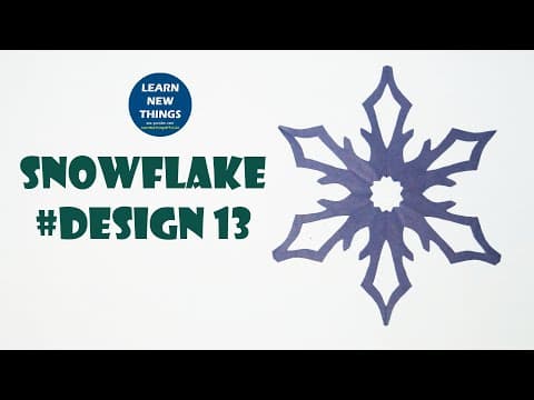 Awesome Paper Snowflake Pattern #13 | Paper Cutting Art