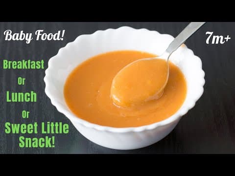 Baby Food | Healthy Wheat Carrot Porridge | Breakfast, Lunch or Snack for 7M+ Babies