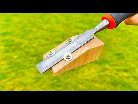 Practical Invention - How to sharpen a chisel as sharp as a razor Sharp razor