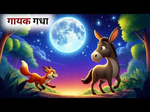एक गायक गधे की कहानी // Hindi Cartoon // Panchatantra Ki Kahani
