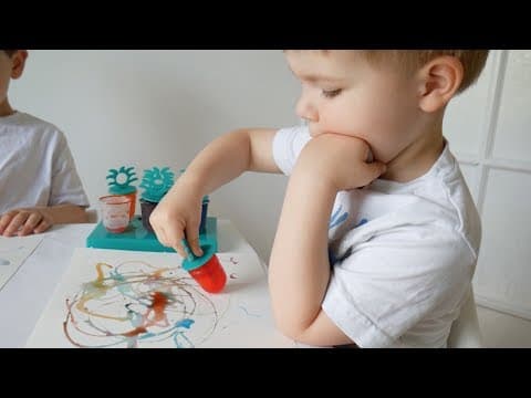 Painting with Ice Lolly: Art Activity For Kids