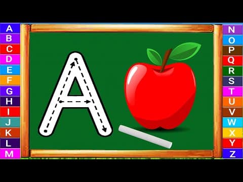 Tracing letters for kids - alphabet tracing letters - learn abc for preschool - kids learning