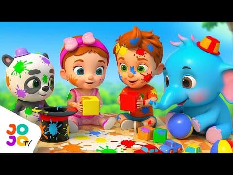 Color Song Fun 🌈🎶 | Baby, Boy & Animal Friends Learn Colors! 3D Kids Educational