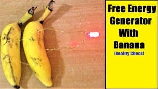 free energy generator using banana (reality check)