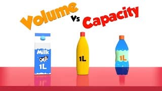 Volume And Capacity explained|Compare Capacity vs Volume|Difference between Volume and Capacity