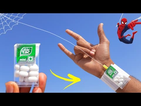 How to Make SPIDER MAN WEB SHOOTER at home | Diy Easy web shooter with paper and spring