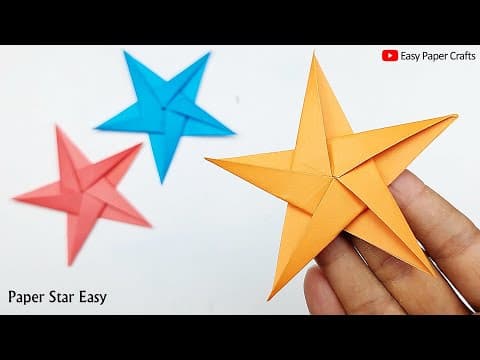 How to fold an origami star
