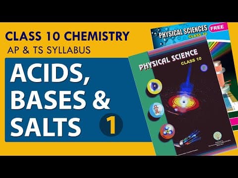 Acids,Bases and Salts Explanation in Telugu