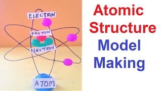 atomic model project (Rutherford bohr 3D model) making using waste materials