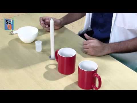 Simple science experiment - co2 is heavier than air - demonstration