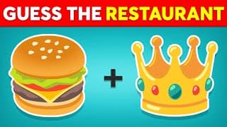 Guess The FAST FOOD Restaurant By Emoji  Emoji Quiz | Quiz Kingdom