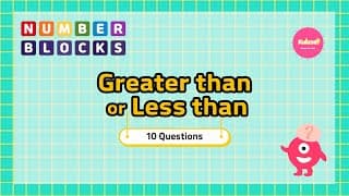 Numberblocks Quiz Five|Greater than or Less than|Kindergarten Math Quiz