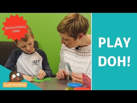 Math Games - Learning Numbers - Learning Numbers with Play-Doh