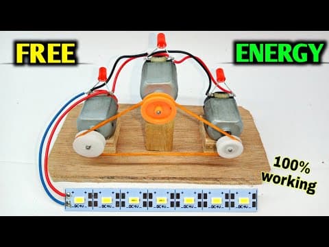 How to make Electricity Using Mini Dc Motor | Amazing Science Experiment With dc motor and Led Light
