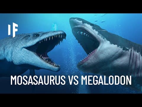 What If the Megalodon Shark Fought the Mosasaurus?