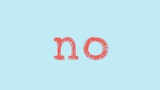 No- Sight Word Song for the word "No"