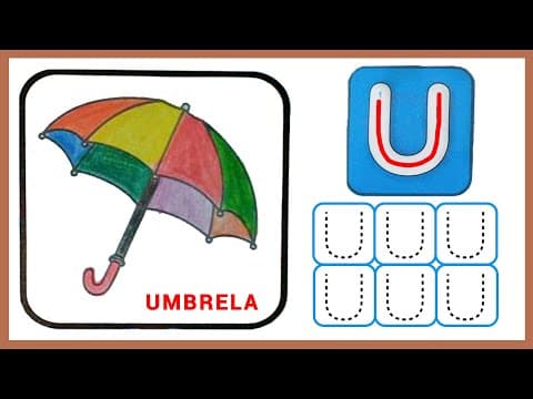Tracing - tracing letter u - tracing letters for kids - practice writing letter u