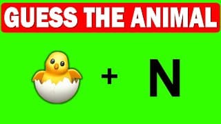 Guess The ANIMAL by Emoji | Emoji Challenge | 92% FAIL