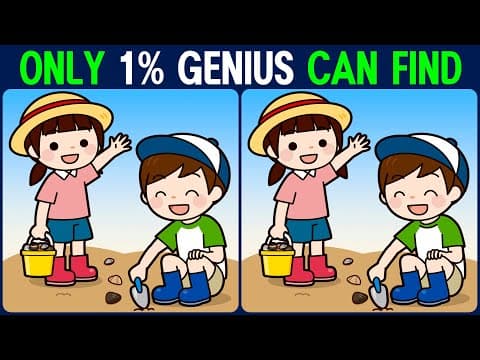 【Find the Difference】 If you've found them all, you're a genius!
