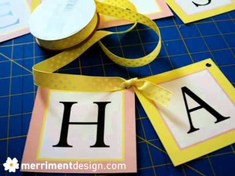 How to make a hanging Happy Birthday sign
